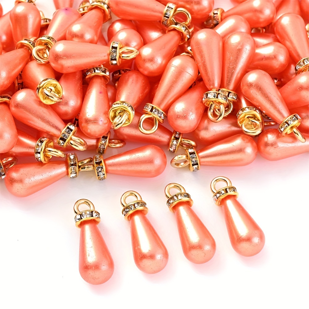 20pcs Colorful Waterdrop Charms for Jewelry Making